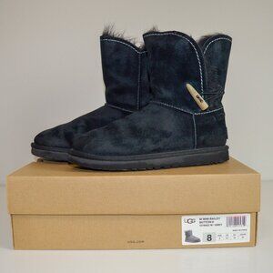 UGG Mini Bailey Button II Sheepskin Ankle Boots